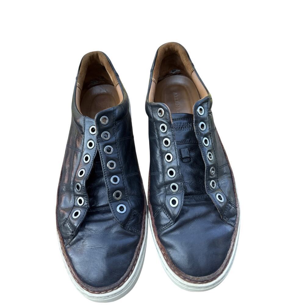 Allen Edmonds "PORTER CITY" Leather Shoes Derby Sneakers 9.5 D Black SEE PICS